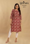 Jasmine By Gulzara Indo Cotton Printed Kurtis Catalog
